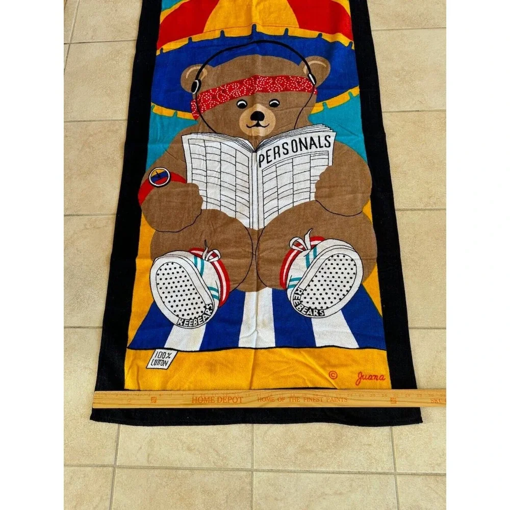 NWT 80s Beach Towel Juana TerriMondo 29